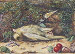 John Atkinson Grimshaw A Fallen Greenfinch, 1883 oil painting reproduction