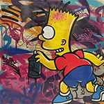 The Simpsons Aerosol 3 painting for sale