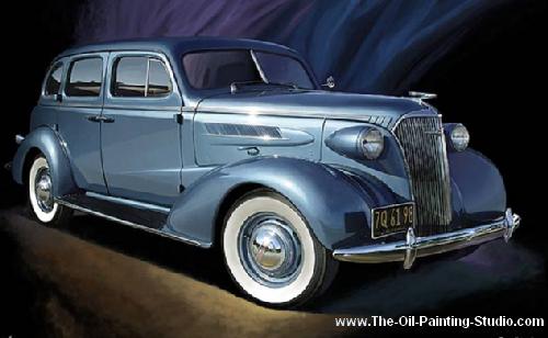 Transport Art - Automobile Art - Chevy painting for sale Auto21