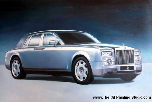 Transport Art - Automobile Art - Rolls Royce painting for sale Auto4