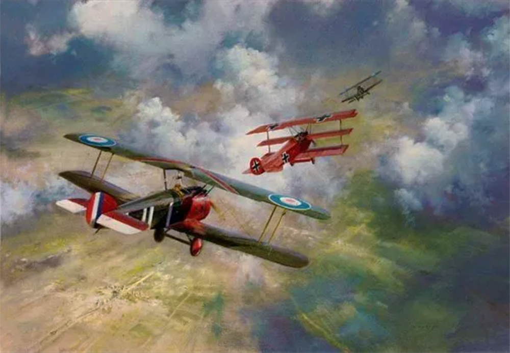 Transport Art - Aviation Art - The Last Combat of the Red Baron painting for sale Avi16