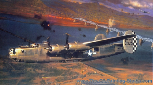 Transport Art - Aviation Art - Hitting the Kwai painting for sale Avi7
