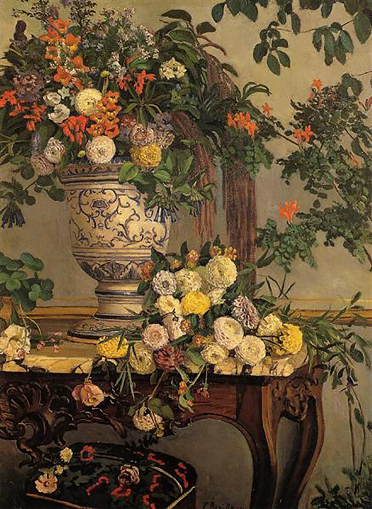 Frederic Bazille Flowers oil painting reproduction