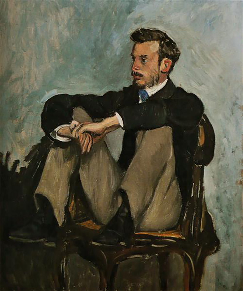 Frederic Bazille Portrait of Auguste Renoir oil painting reproduction