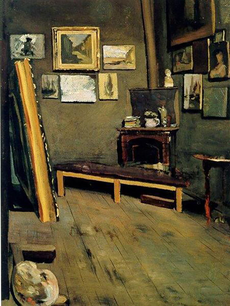 Frederic Bazille Studio of The Rue Visconti oil painting reproduction