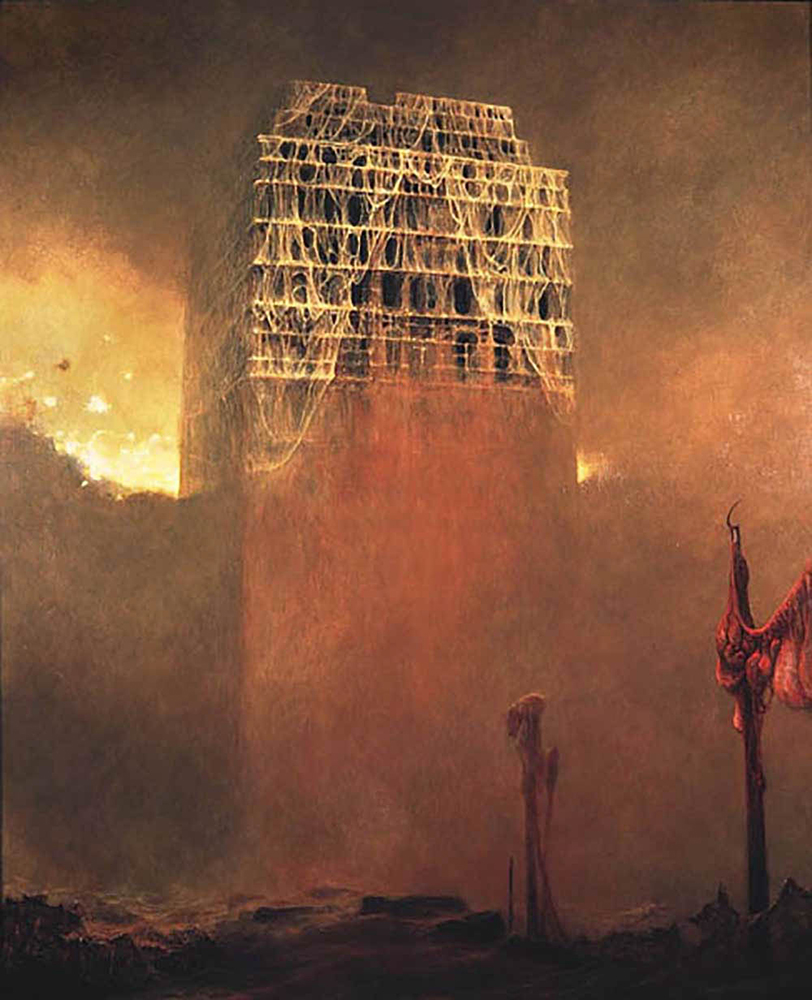 Zdzislaw Beksinski BEKSINSKI173 oil painting reproduction