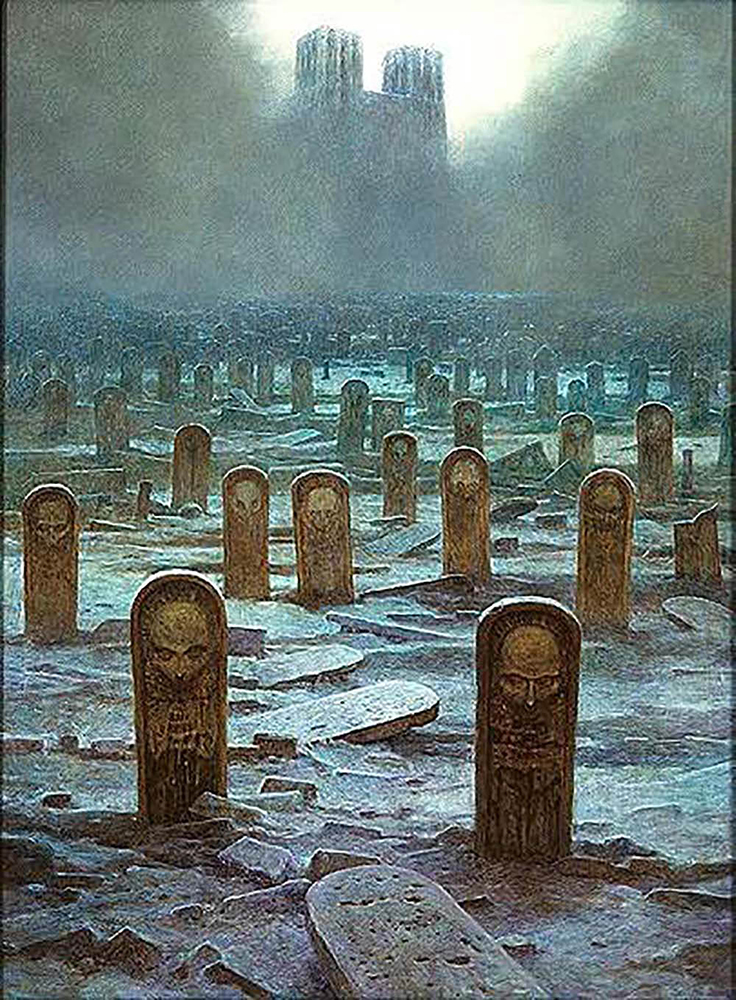 Zdzislaw Beksinski BEKSINSKI318 oil painting reproduction