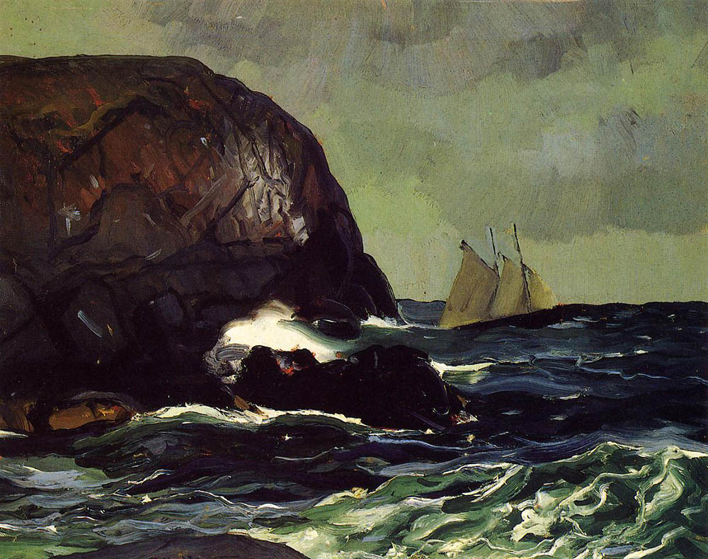 George Bellows Beating out to Sea oil painting reproduction