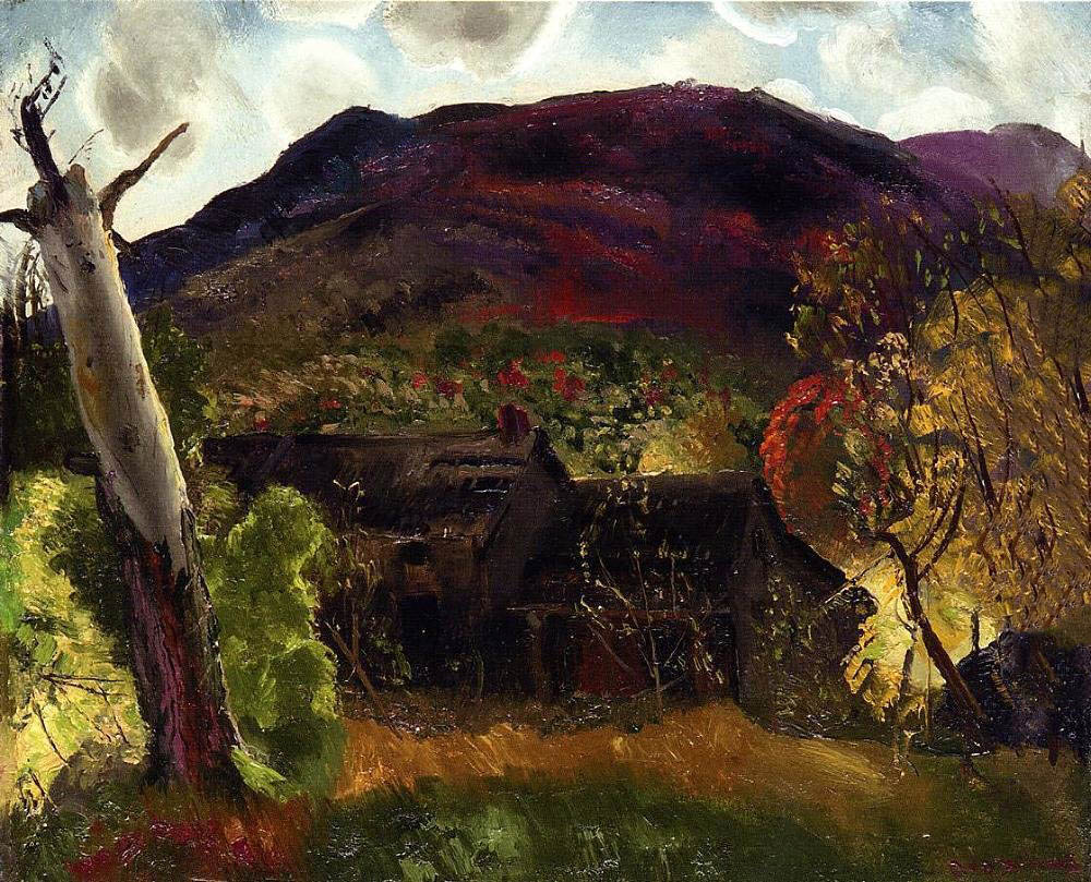 George Bellows Blasted Tree and Deserted House oil painting reproduction