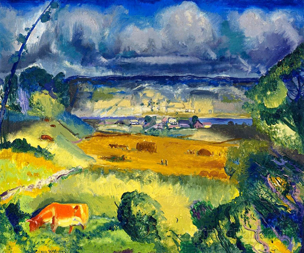 George Bellows Clouds and Meadow oil painting reproduction