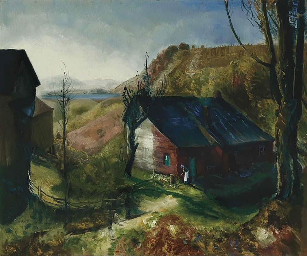 George Bellows Mountain Farm, 1922 oil painting reproduction