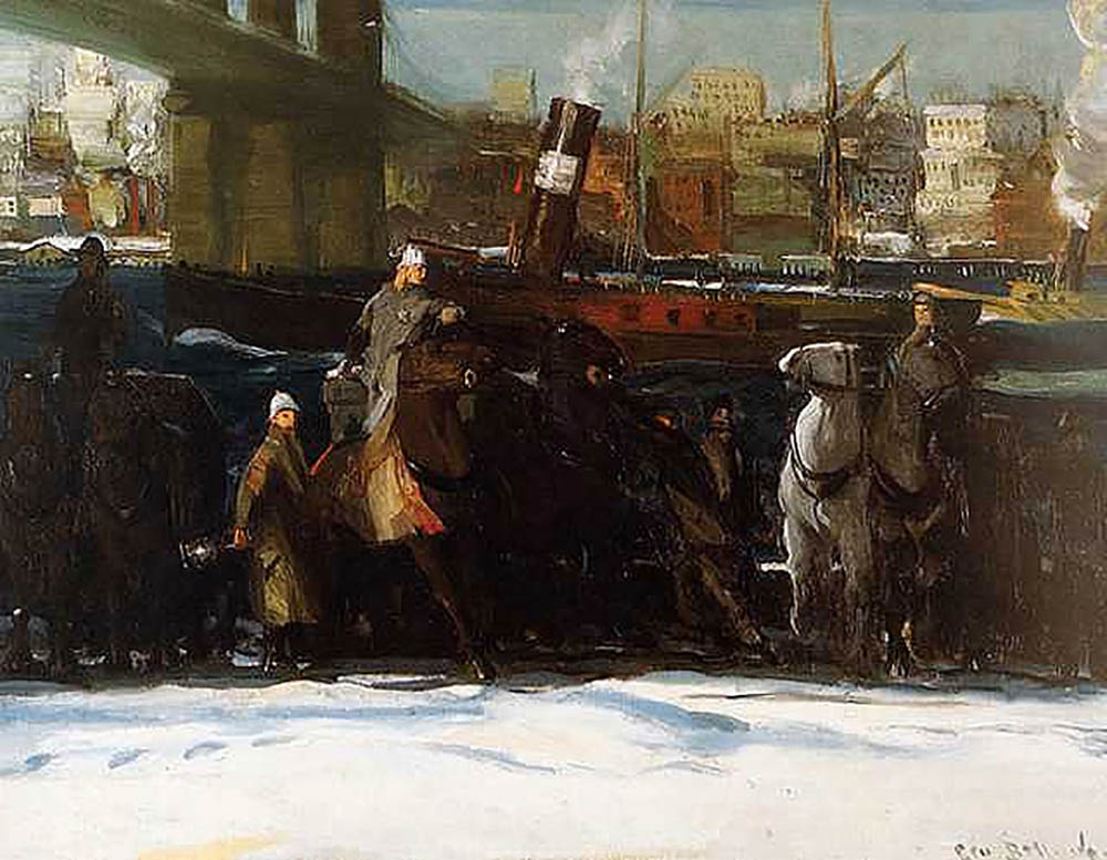 George Bellows Snow Dumpers oil painting reproduction