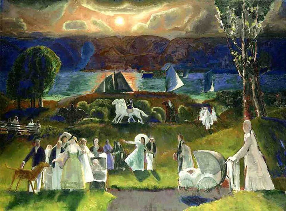 George Bellows Summer Fantasy, 1924 oil painting reproduction