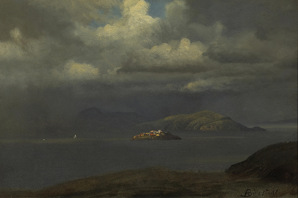 Albert Bierstadt Alcatraz, San Francisco Bay (1875) oil painting reproduction