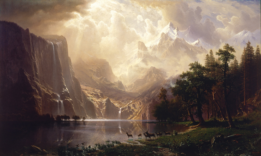Albert Bierstadt Among the Sierra Nevada, California oil painting reproduction