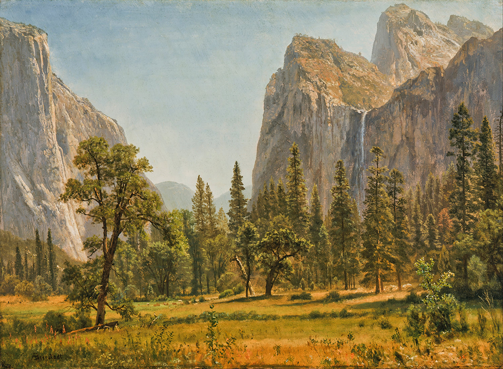Albert Bierstadt Bridal Veil Falls, Yosemite Valley, California oil painting reproduction