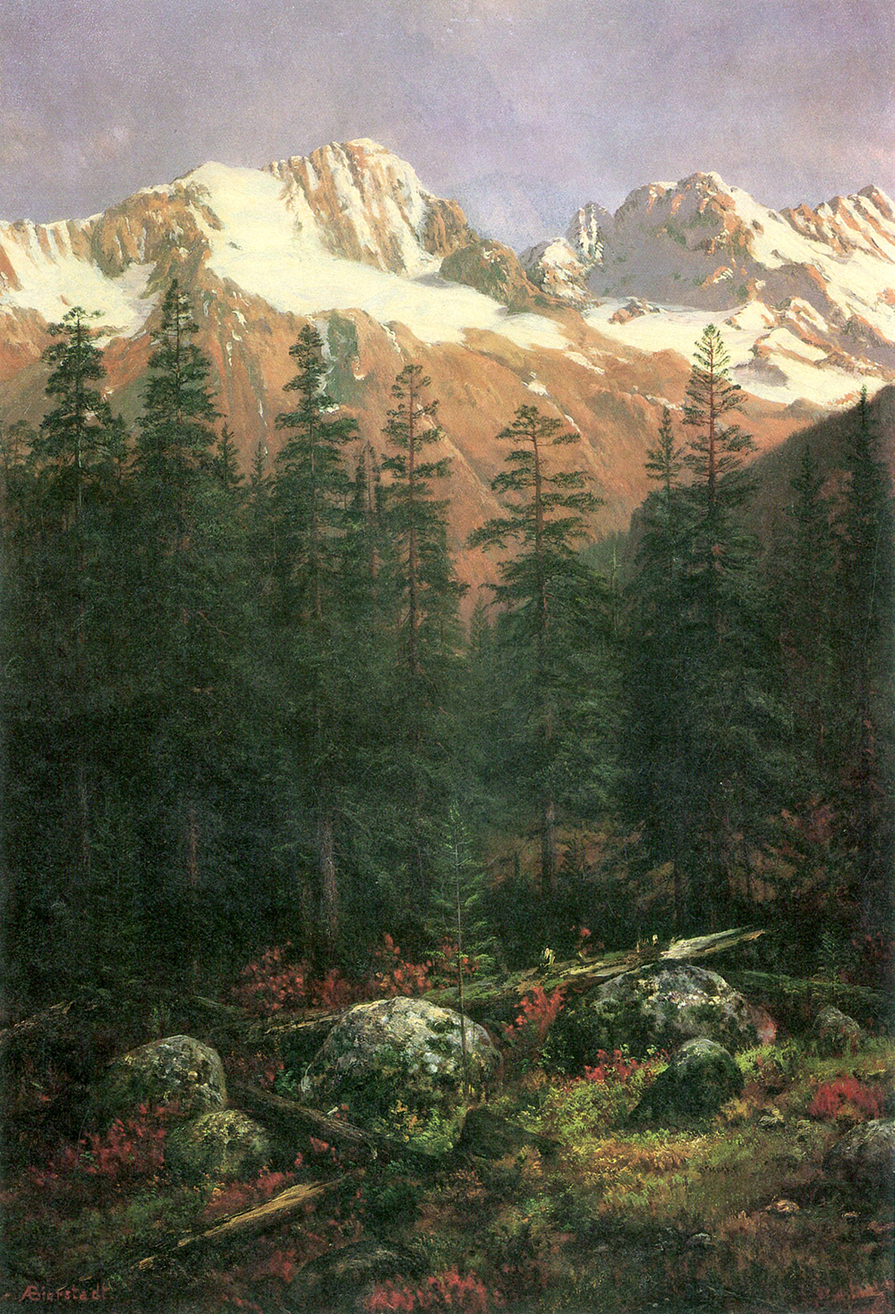 Albert Bierstadt Canadian Rockies oil painting reproduction