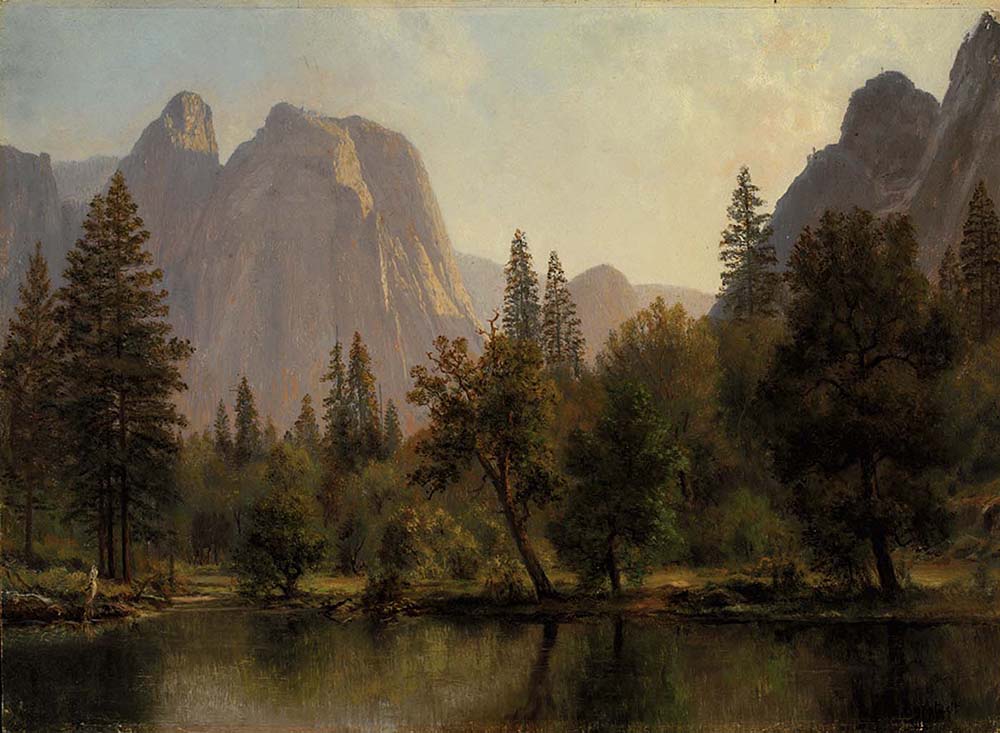 Albert Bierstadt Cathedral Rocks, Yosemite Valley oil painting reproduction