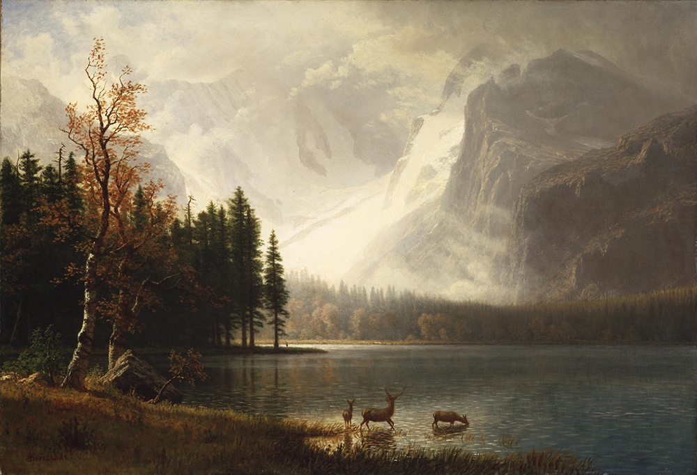 Albert Bierstadt Estes Park, Colorado, Whyte's Lake oil painting reproduction