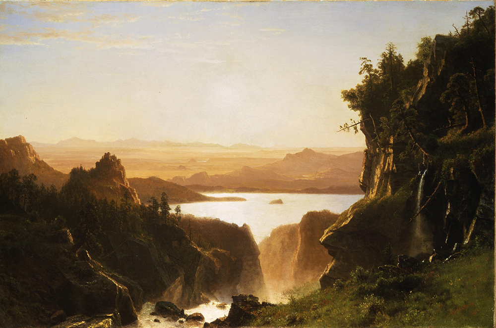 Albert Bierstadt Island Lake, Wind River Range, Wyoming oil painting reproduction