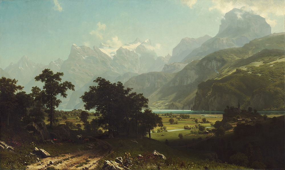 Albert Bierstadt Lake Lucerne oil painting reproduction