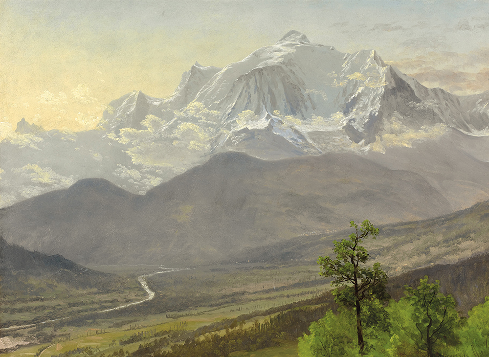 Albert Bierstadt Mont Blanc oil painting reproduction
