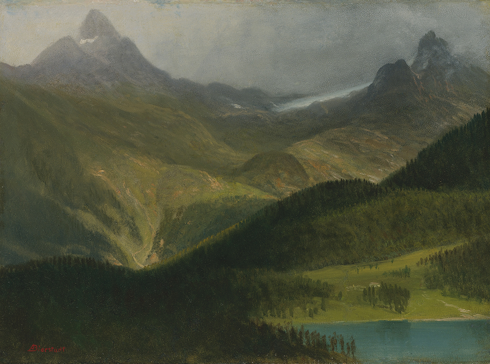 Albert Bierstadt Mountain landscape (01) oil painting reproduction