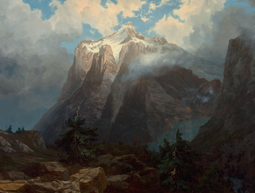 Albert Bierstadt Mount Brewer from King's River Canyon, California oil painting reproduction