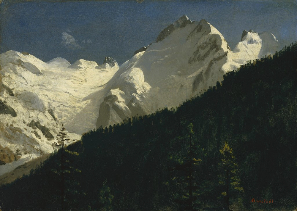 Albert Bierstadt Piz Bernina, Switzerland oil painting reproduction