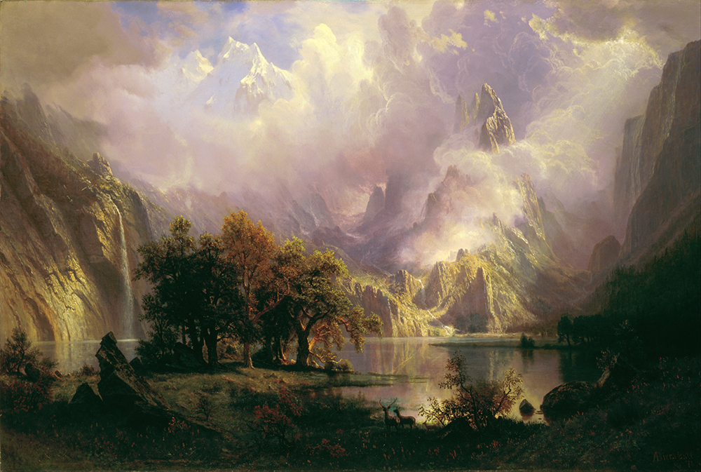 Albert Bierstadt Rocky Mountain Landscape oil painting reproduction