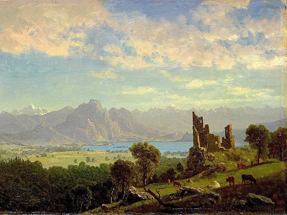 Albert Bierstadt Scene in the Tyrol oil painting reproduction