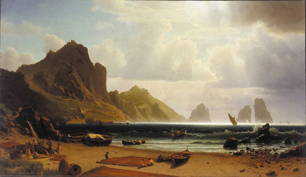 Albert Bierstadt The Marina Piccola, Capri oil painting reproduction