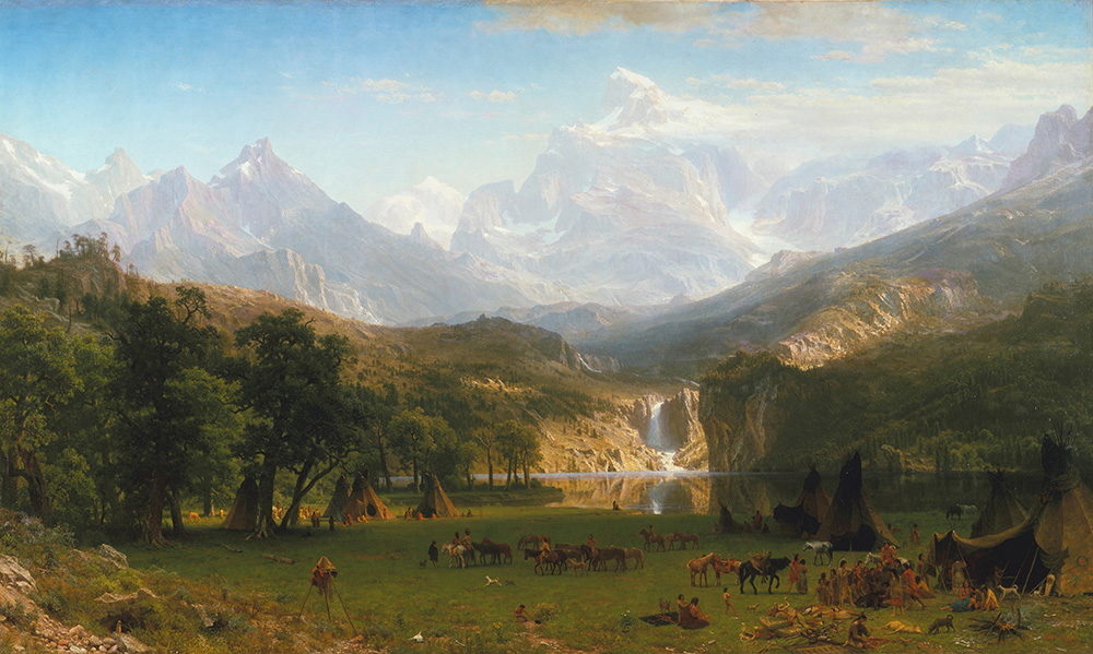 Albert Bierstadt The Rocky Mountains, Lander's Peak oil painting reproduction