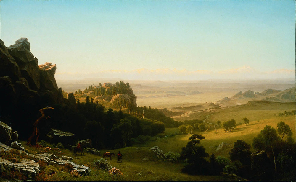 Albert Bierstadt View from the Wind River Mountains, Wyoming oil painting reproduction