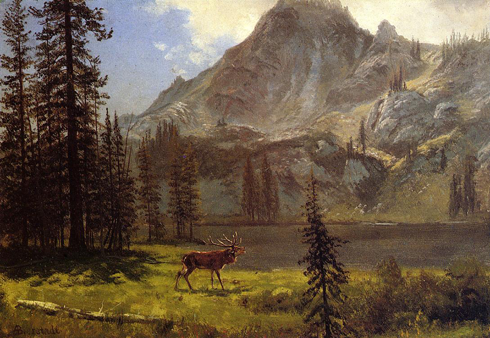 Albert Bierstadt Call Of The Wild oil painting reproduction