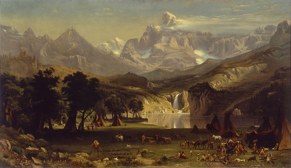 Albert Bierstadt Anonymous, afterThe Rocky Mountains, Lander's Peak oil painting reproduction