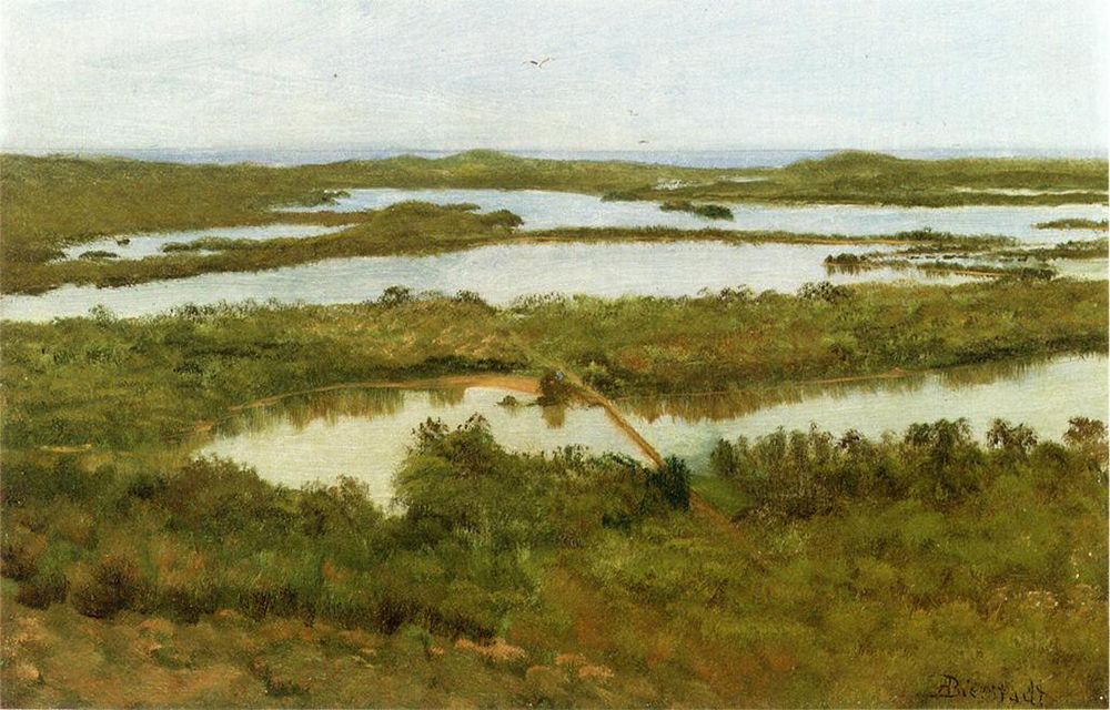 Albert Bierstadt A River Estuary oil painting reproduction