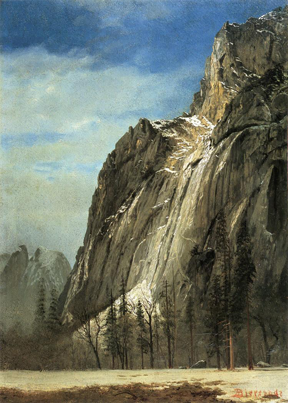 Albert Bierstadt Cathedral Rocks A Yosemite View oil painting reproduction