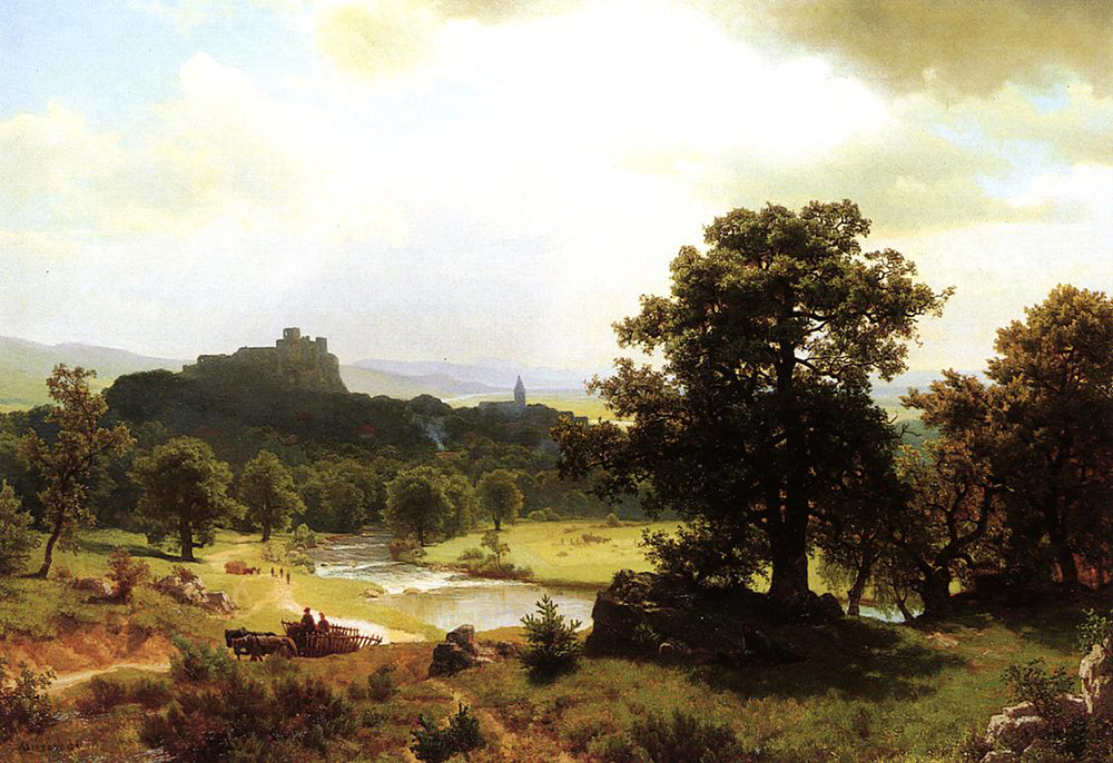 Albert Bierstadt Day's Beginning oil painting reproduction