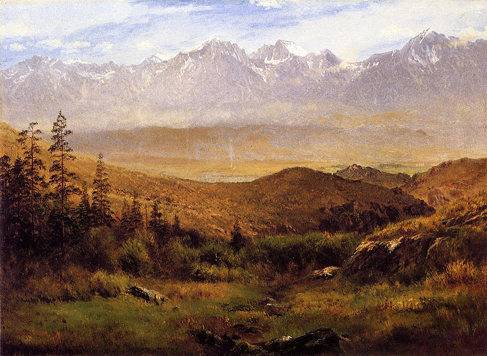 Albert Bierstadt In the Foothills of the Mountais oil painting reproduction