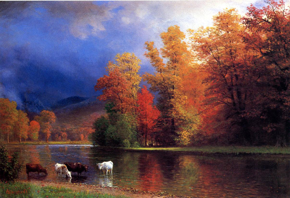 Albert Bierstadt On the Saco oil painting reproduction