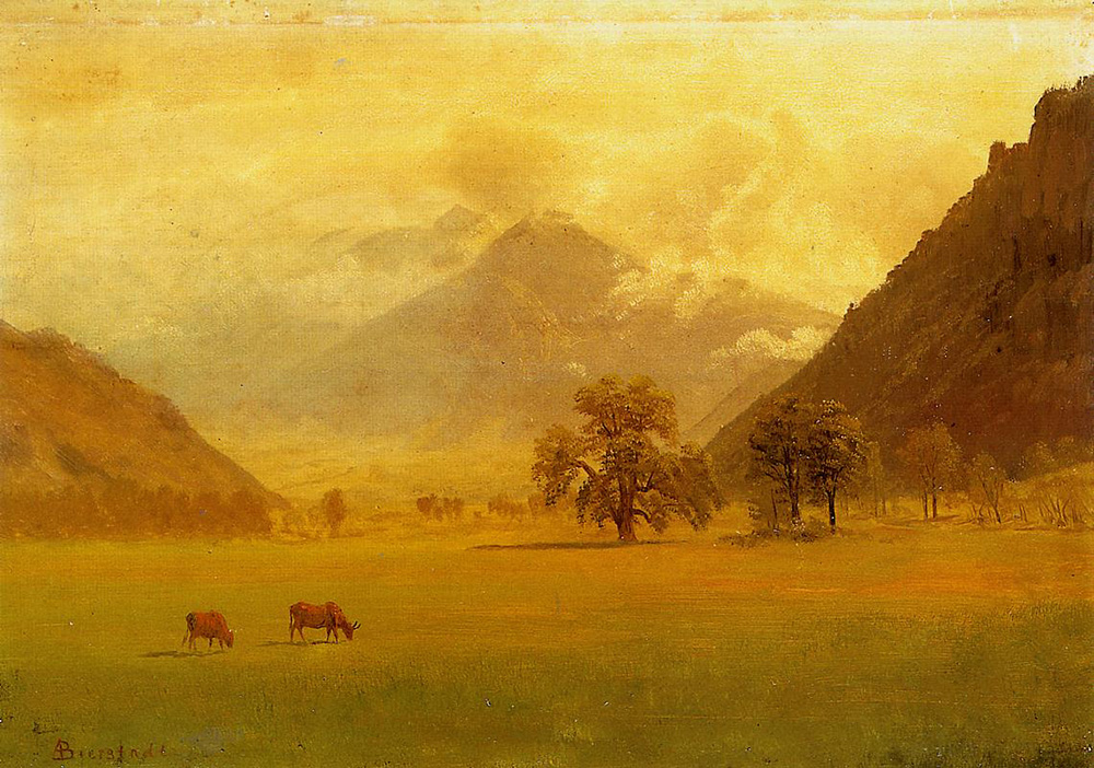 Albert Bierstadt Rhone Valley oil painting reproduction