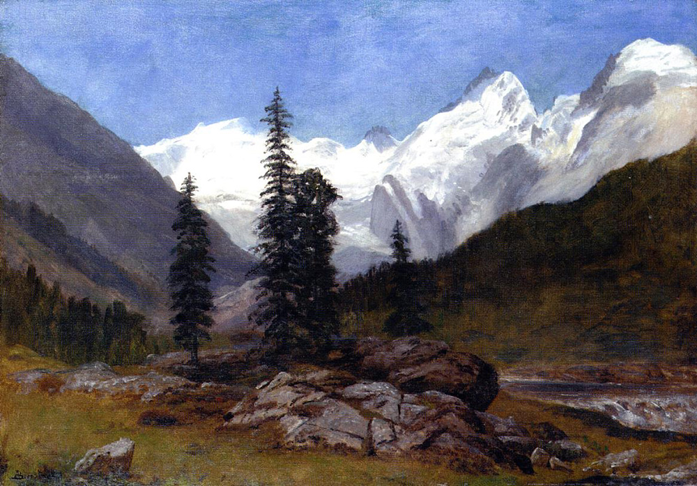 Albert Bierstadt Rocky Mountain oil painting reproduction