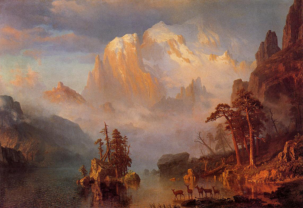 Albert Bierstadt Rocky Mountains 2 oil painting reproduction