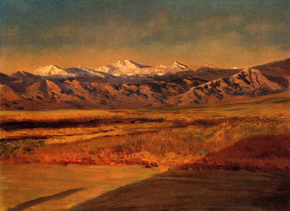 Albert Bierstadt The Grand Tetons oil painting reproduction