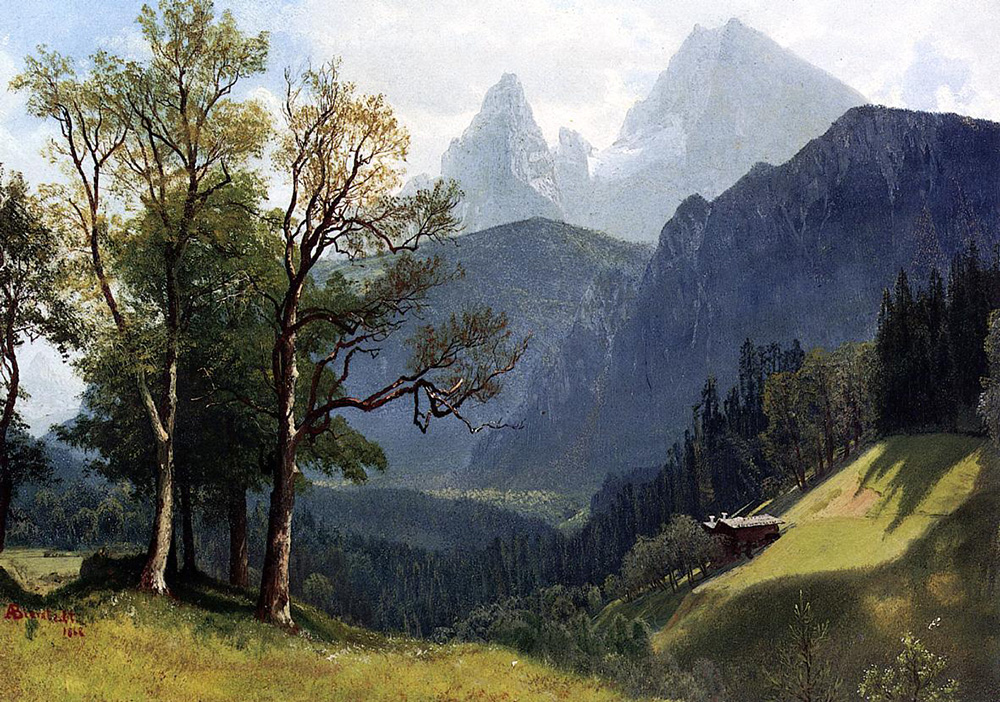 Albert Bierstadt Tyrolean Lansscape oil painting reproduction