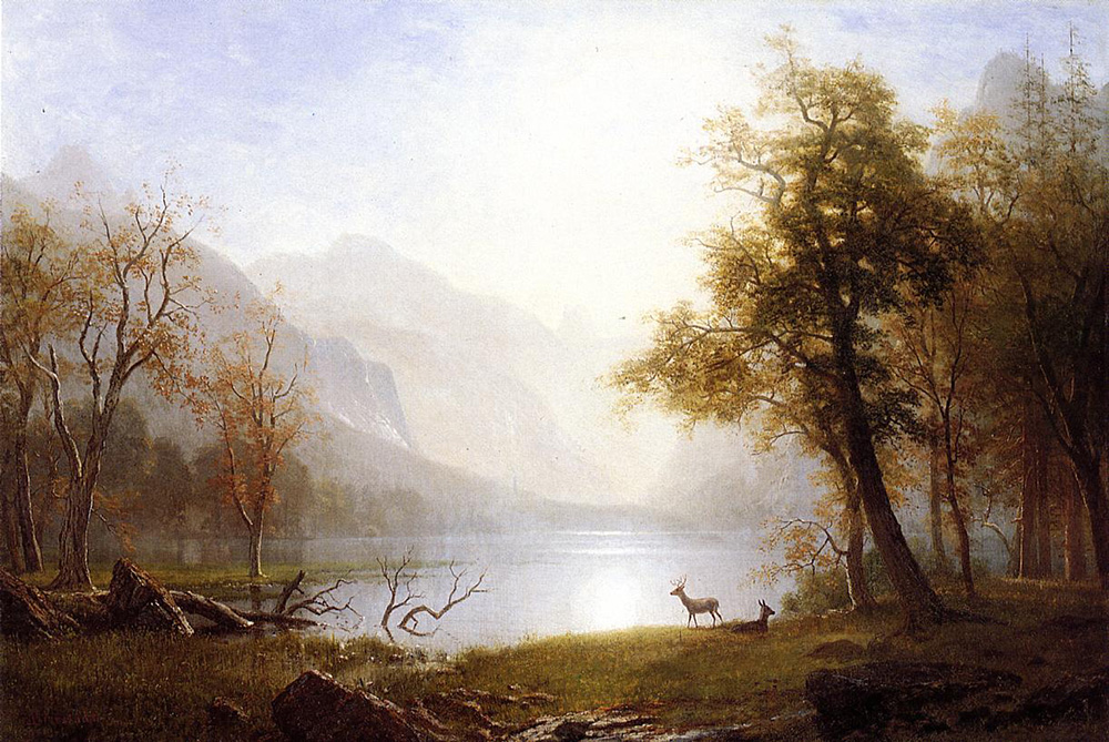Albert Bierstadt Valley in Kings Canyon oil painting reproduction