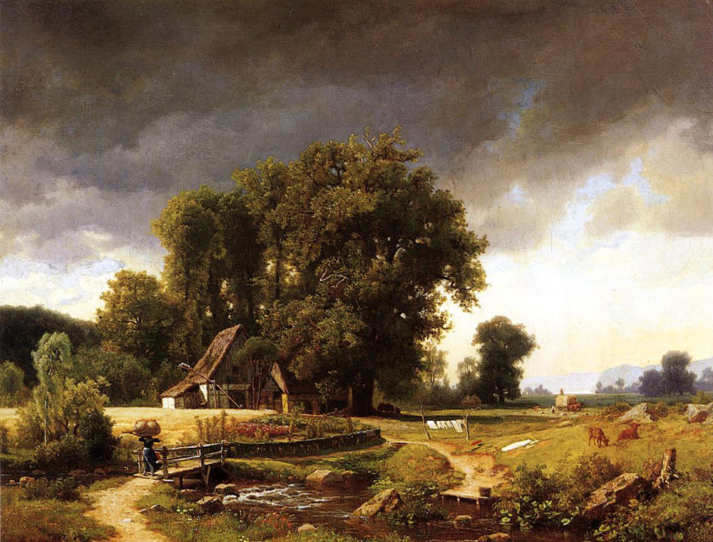 Albert Bierstadt Westphalian Landscape oil painting reproduction