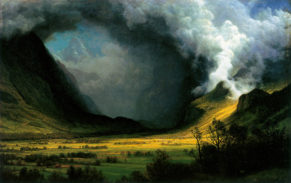Albert Bierstadt Storm in the Mountains oil painting reproduction