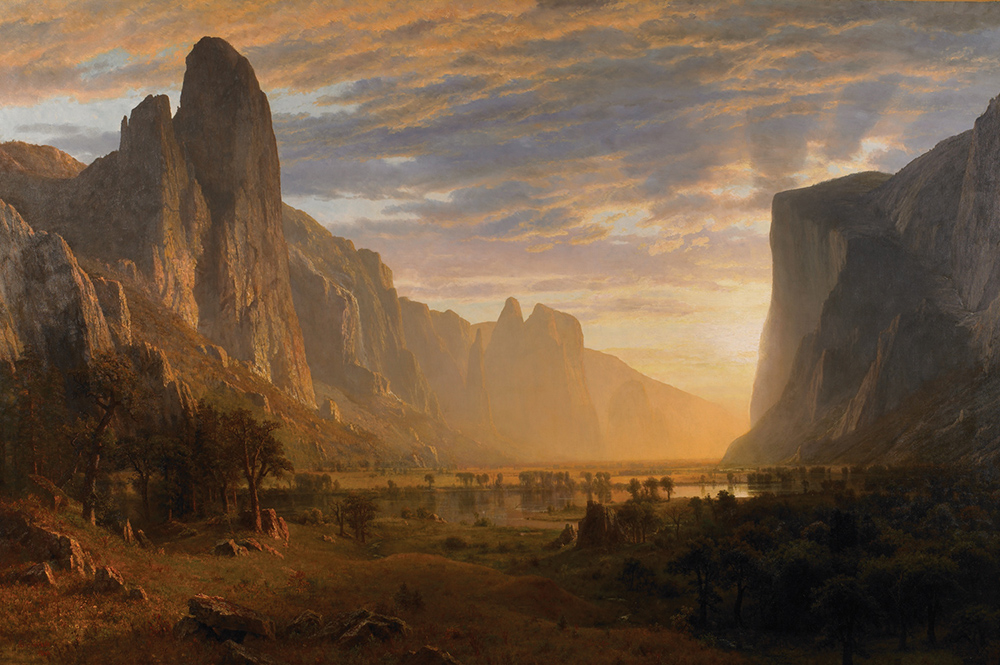 Albert Bierstadt Looking Down Yosemite Valley oil painting reproduction